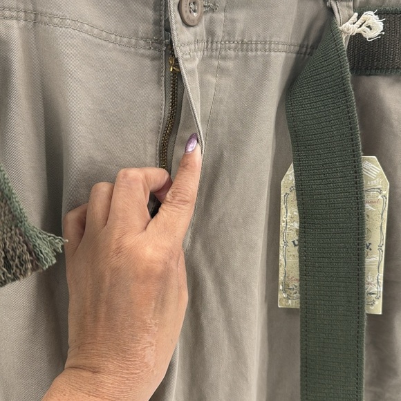 U.S Polo Assn. military plain front khaki business casual neutral 40x30 w/belt - Picture 7 of 11